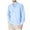 Light Blue, variant on VERUGU Mens Casual Long Sleeve Button Down Henley Shirts Fall Winter Banded Collar Half Cardigan Solid Slim Cotton Tops Dark Gray XL