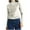 White, variant on Lenpel Women's Fall Fashion Tops Tie Dye Mock Neck Long Sleeve Slim Basic Shirts Tight Casual Tees