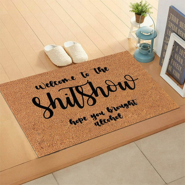 1pc Home Entrance Door Mat With Pebble Pattern, Simple Style, Absorbent,  Bathroom Non-slip Floor Mat