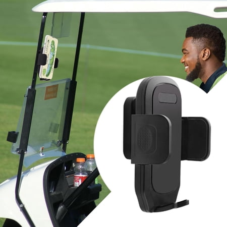 FHDFHD Golf Cart Magnetic Phone Holder Mount, Ultra Strength 6*N52 Magnets Cell Phone Caddy Compatible with EZGO Club Car Yamaha,Fit for Most Smartphone,Thick Case Friendly