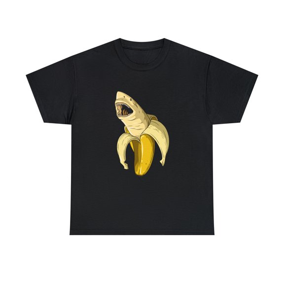 Banana Shark Banana Themed T-Shirt