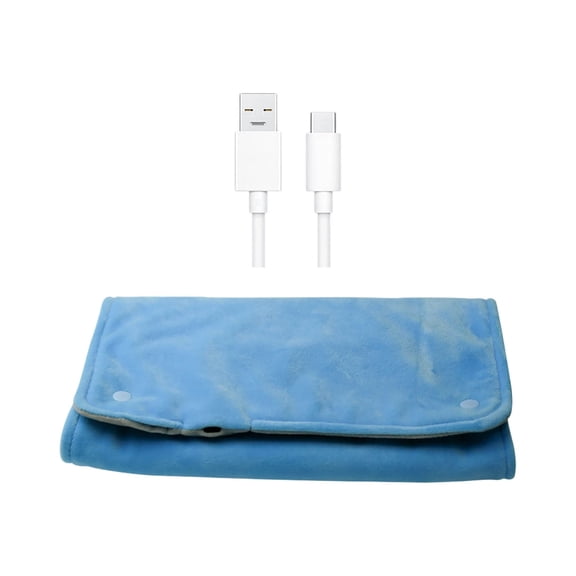 USB Powered Cat Heating Pad, Portable Rechargeable Pet Warming Mat, Thermal Heated Cat Bed Blanket for Dogs Puppies, Winter Cold Weather Indoor Outdoor Use Washable