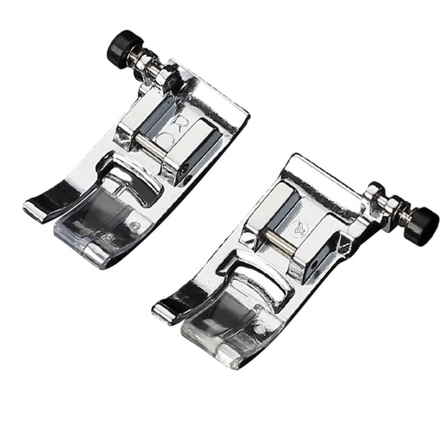 MYG 2 Pack Épais Matériel Dentelé Pied de Machine à Coudre Accessoires