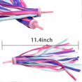 thumbnail image 3 of par de cintas con borlas para manillar de bicicleta de 10 pulgadas con diseño de arcoíris para niños y niñas, 3 of 5