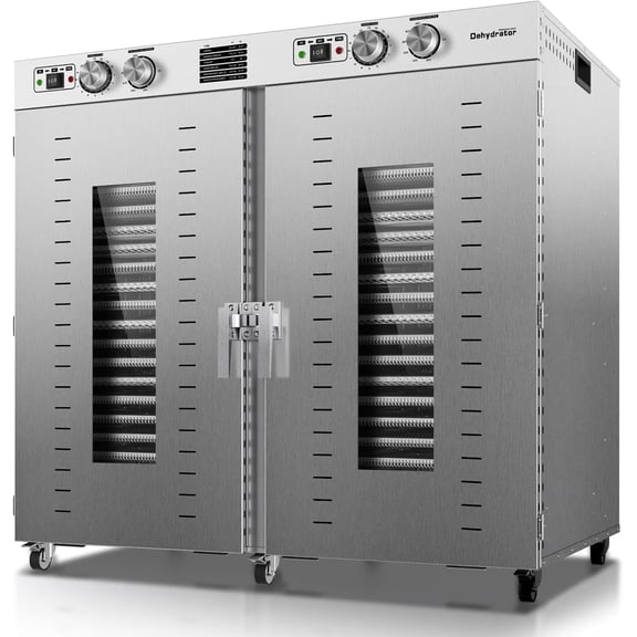 Commercial Food Dehydrator Machine 44 Trays, 75FT² Large Commercial Dehydrator, 4000W Industrial Meat Dryer, 120V Singlecord Use Beef Jerky Maker Food-Dryer（Truck Delivery）