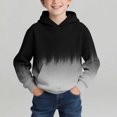 thumbnail image 2 of CYRBOKO Boys Sweatshirts, Long Sleeve Casual Gradient Pullover Hoodies for Kids Gray Size 7-8 T, 2 of 7