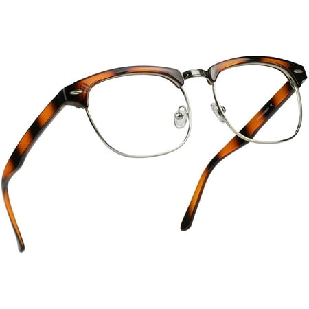LifeArt Blue Light Blocking Glasses, Anti Eyestrain, Computer Reading Glasses, Gaming Glasses, TV Glasses for Women Men, Anti Glare (Brown Tortoise, +1.00 Magnification)