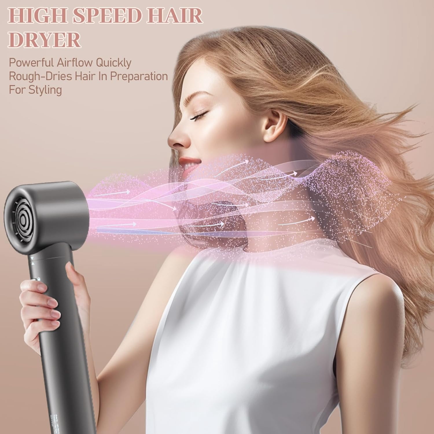 New 6 in 1 Air Styling & Drying System, Powerful High Speed Hair Dryer Brush & Multi-Styler with Auto Wrap Curlers,Hair Straightener Brush,Round Volumizing Brush,Soft Smoothing Brush