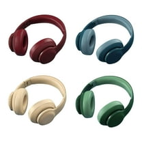 Comfort Kids Headphones for School,Foldable Stereo Protable Lightweight Wireless Bluetooth with LED Lights,for PC Tablet Phone Travel Listening Music Sport,Red