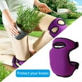 thumbnail image 2 of 2 Pack Gardening Knee Pads Soft Comfort Kneeler Knee Protective Cushions Ultra Thick Memory Foam Anti-slip Adjustable Knee Braces Kneepads for Gardener Cleaning Kneeling Scrubbing Floors Work Pruning, 2 of 6