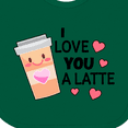 thumbnail image 4 of Inktastic I Love You a Latte with Coffee Cup Boys or Girls Baby Bib, 4 of 4