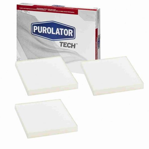 3 pc Purolator TECH TC25869 Cabin Air Filters for 224313 224578 24313 24578 3712HP 4313 4578 5058693AA 61624313 842 89313 AFC1328 C25869 C25869P CAF1050 CAF1845M CAF1845P CAF2055C CAF4313 CAF4313C