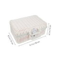 thumbnail image 2 of BRIGHTFUFU 1Set Decorative Suitcases White Plastic Woven Technology Large Capacity Storage Box for Adults, 2 of 8