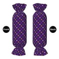 thumbnail image 2 of Salouo Purple Mardi Gras Pattern Cute Bolster Pillow,Cylindrical Pillow Long Pillow for Bed Round Side Pillow for Knee/Leg/Neck ,- Length 24.4" x 9.8" Diameter, 2 of 8