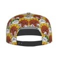 thumbnail image 4 of Fotbe Cartoon Sunflowers Flat Bill Visor Cap Classic Snapback Hat Polyester Foam Trucker Hat Trucker Cap Adjustable Baseball Cap, 4 of 9