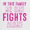 thumbnail image 2 of Wild Bobby, In This Family No One Fights Alone, Breast Cancer Awareness, Front and Back Men Graphic Tee, White, 3X-Large, 2 of 4