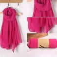 thumbnail image 6 of Women Solid Color Scarfs Large Long Lightweight Headscarf Linen Sheer Shawl Wrap, 6 of 19