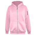 thumbnail image 4 of Men's Full Zip Hoodie with Built-in Backpack Pocket, Raglan Sleeve Utility Sweatshirt for Commute & Streetwear, 4 of 4