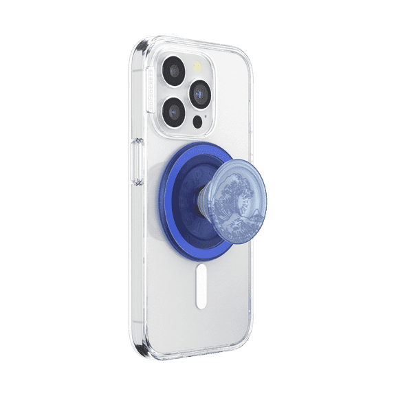 PopSockets Phone Grip for MagSafe, Magnetic Holder, Phone Stand, Daisy - Translucent He Loves Me Not