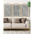 thumbnail image 5 of SHENIFY Mid-Century Modern Wall Art 16x24in3pcs Natural Framed Minimalist Abstract Boho Black Line Wall Decor Geometric Artwork Kitchen Dining Room, 5 of 5