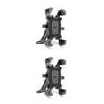 thumbnail image 3 of sweethay Soporte de teléfono para bicicleta antideslizante retráctil ajustable a prueba de golpes soporte de navegación para bicicleta negro para Negro para espejo 2piezas, 3 of 6