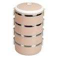 thumbnail image 1 of Stainless Steel Bento Box,Portable 304 Stainless Steel Food Storage Containers Cylinder Lunch Container Top-Notch Performance, 1 of 8