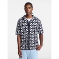 thumbnail image 2 of No Boundaries Men's Faux Crochet Deco Pattern Button Through Sweater Polo, Sizes XS-3XL, 2 of 6