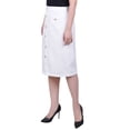 thumbnail image 2 of Slim Tweed Double Knit Skirt with Pockets, 2 of 3