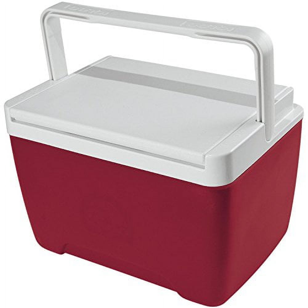 Igloo 9 qt. Hard Sided Ice Chest Cooler, Red and White - image 2 of 2