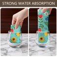 thumbnail image 6 of 2 Pcs Pioneer Flower Floral Print Pattern Kitchen Towels, Funny Microfiber Dish Towel Set, 18" X 26" Tea Towels, 6 of 6