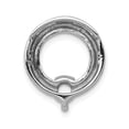 thumbnail image 4 of 14K White Gold Charm Pendant Slide 16 mm 14 Circle 4.4Mm Diamond Mtg, 4 of 5