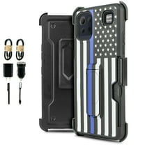 Value Pack ! for LG K92 5G Card Slot Phone Case 360° Cover Clip Kickstand Holster Hybrid Shock Bumper with Tempered Glass