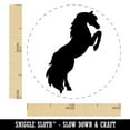 thumbnail image 2 of Horse Rearing on Hind Legs Solid Self-Inking Rubber Stamp Ink Stamper - Sky Blue Ink - Medium 1 Inch, 2 of 7