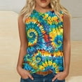 thumbnail image 2 of Summer Women Tie Dye Tank Tops Sleeveless Loose Camisole Trendy Vest Fashion Pullover Shirts Outfit, 2 of 4