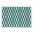 thumbnail image 1 of Teal Cutting Board, Polka Dotted Pattern Traditional Style European Inspired and Vibrant Colored Image, Decorative Tempered Glass Cutting and Serving Board, Small Size, Teal White, by Ambesonne, 1 of 1