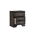 thumbnail image 6 of 4pc Modern Glam Style Upholstery HB LED Light Charcoal Panel Queen Size Bed Set, 6 of 6