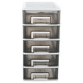 thumbnail image 1 of EeaseCA Multi-layer Desktop Drawer Organizer Tabletop Transparent Storage Box Household Small Cabinet, 1 of 7