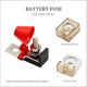 thumbnail image 5 of BRIGHTFUFU Terminal de portafusibles para coche, soporte de protección para caja de fusibles automotriz, bloque de coche, accesorios para automóviles, 5 of 7