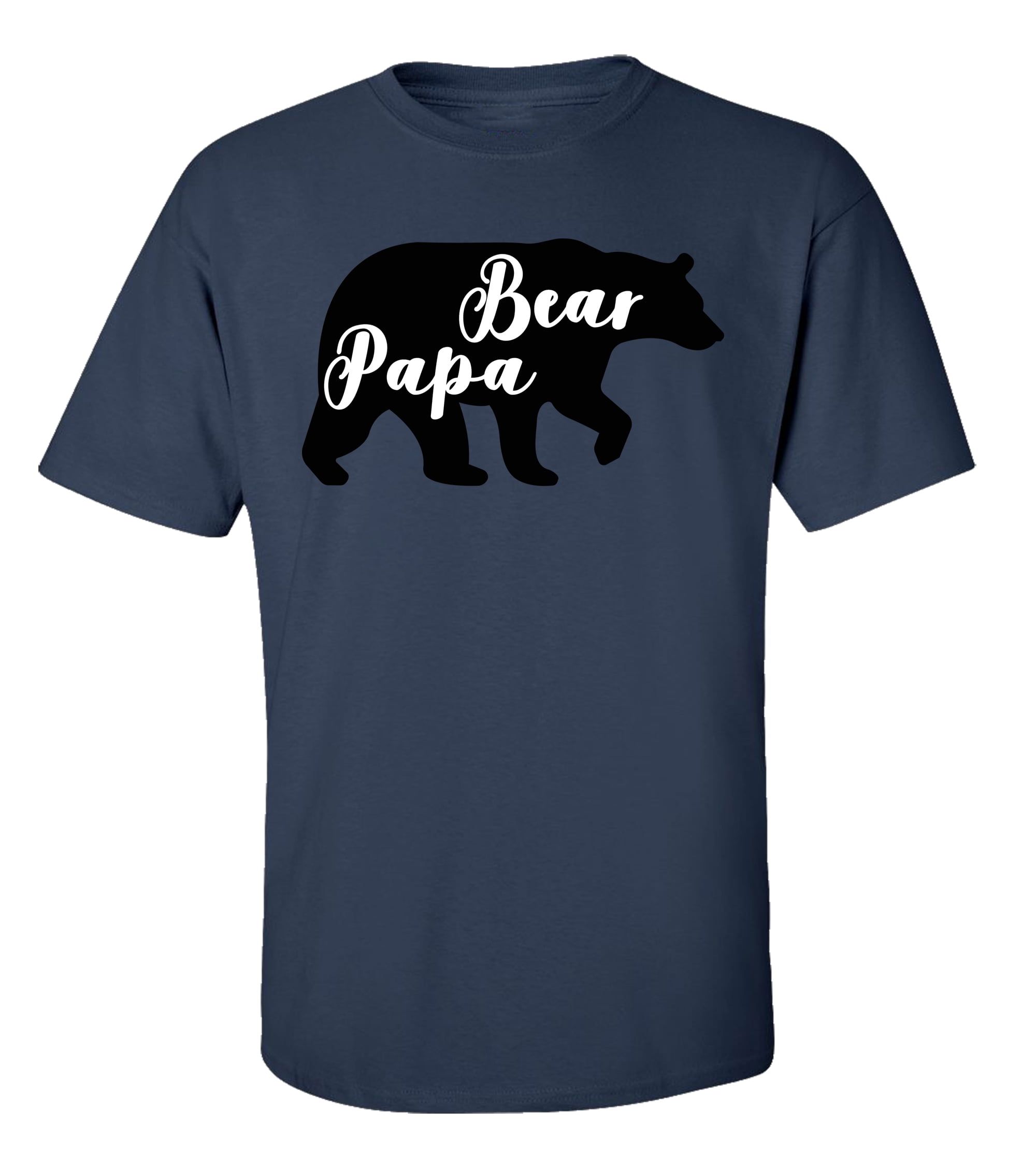 Father's Day Papa Bear Short Sleeve Tee Shirt Charcoal - Bild 18 von 33