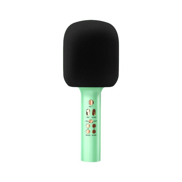 Microphone à Condensateur Bluetooth Sans Fil pour Diffusion en Direct, Chant, Karaoké avec Haut-Parleur Intégré, Portée de 10 m, 85 dB SNR, Réponse en Fréquence de 100 Hz–20 kHz, Corps en ABS