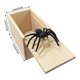 thumbnail image 4 of Handcrafted Rubber Spiders Prank Wooden Box - Funny Surprise Fun Gift Wooden Box, Interactive Gag Gift for Friends & Family, 4 of 5
