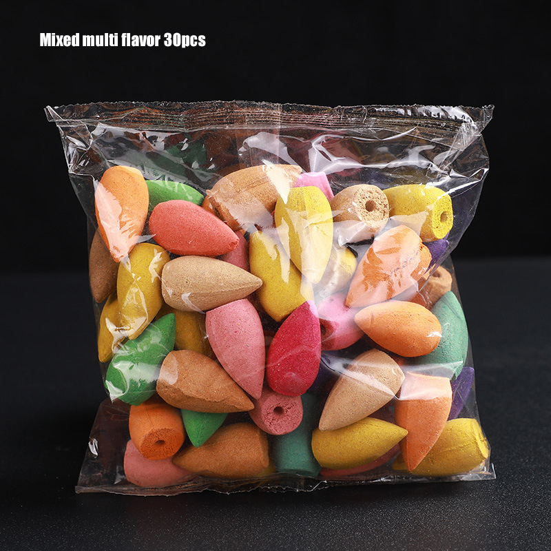 Backflow Incense Cones Pack of 30/60/100/300/600 Mixed Flavor Natural