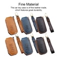 thumbnail image 4 of Speravity Funda de cuero para llave de coche, repuesto de Color sólido, portátil, hecha a mano, a prueba de polvo, impermeable, Protector de Automoción decorativa y accesorios Marrón 3 Clave, 4 of 6