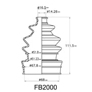 Flexx Boot FB2000 ATV Universal CV Boot