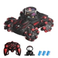 thumbnail image 1 of Labymos 2.4GHz Remote Control Stunt Car with HD Projection Effects, ABS Material, 3.7V 1200mAh Battery, 40m Range, Black-Red, Gift Box Included, 1 of 6