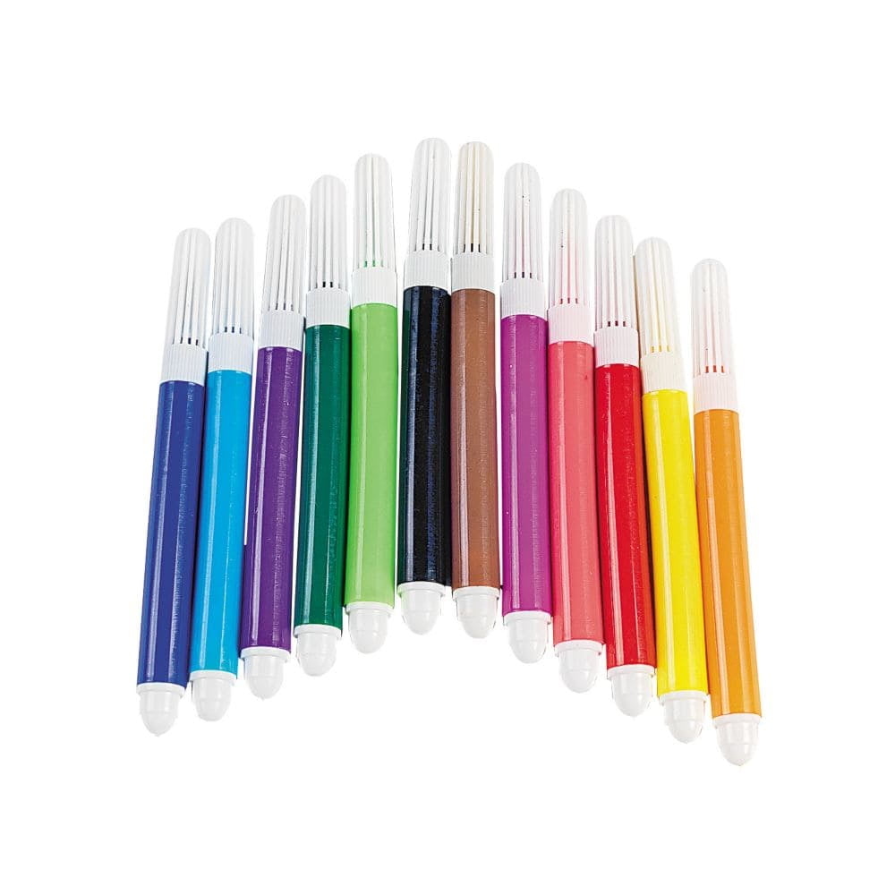 Mini Marker Sets (1Dz 12Pc Sets) Basic Supplies 12 Pieces