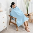 thumbnail image 3 of Comfy Cubs Breathable Nursing Cover - 100% Muslin Cotton, with Rigid Hoop, Sky Blue, 3 of 7