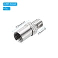 thumbnail image 2 of Uxcell 2g Copper Dart Weight Add Accentuator 6 Pcs 15.5mm 2BA Thread Darts Weight Adjuster Dart Accessories Silver, 2 of 6