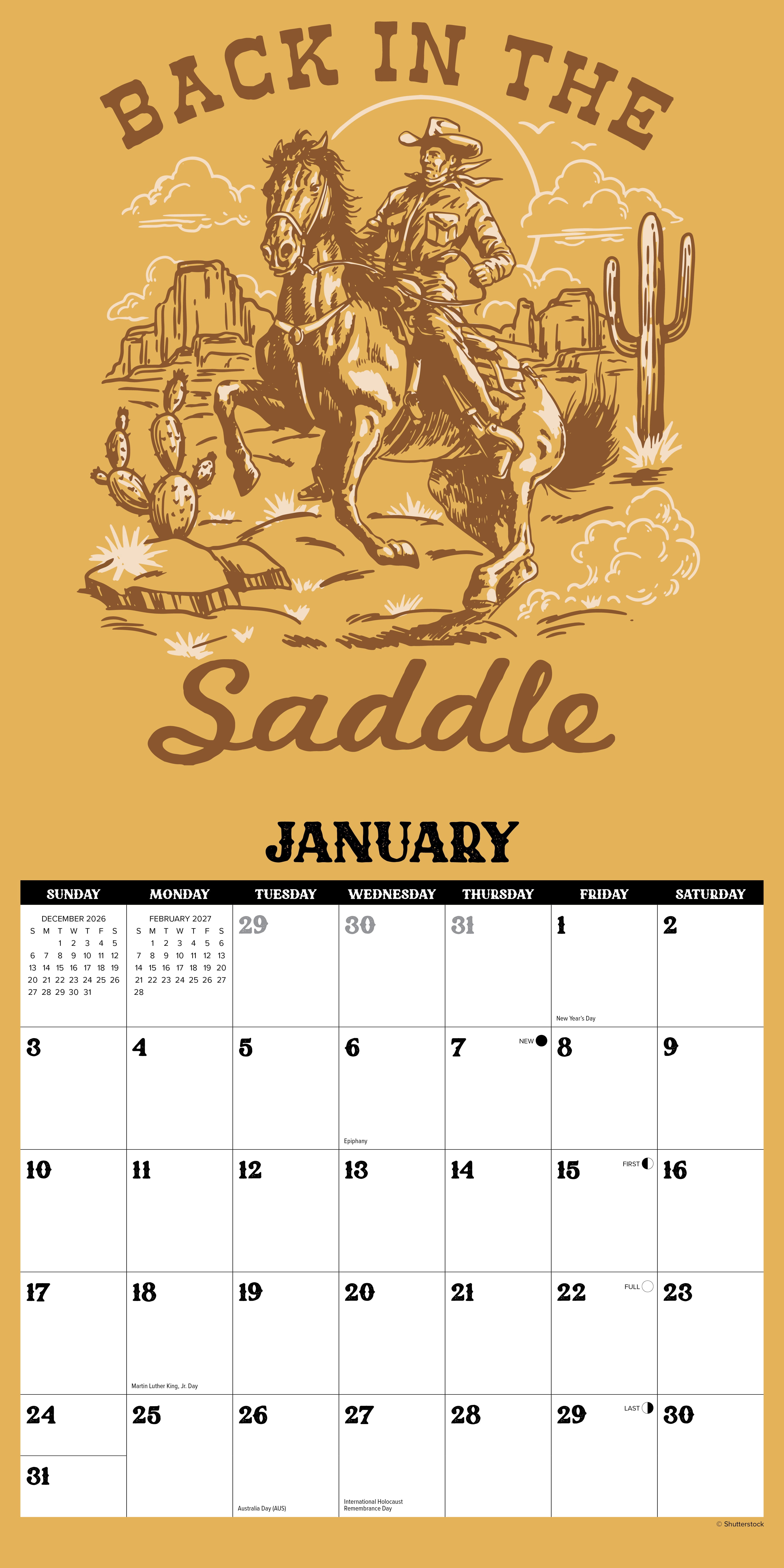 Willow Creek Press, Not My First Rodeo 2027 Wall Calendar