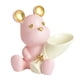 thumbnail image 2 of Estatuil de sujeción de oso soporte de arreglo secas sa de estar armario de TV de estar adornos de jarrón Rosado Sunnimix Florero con figura de oso, 2 of 8